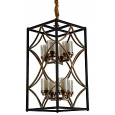 Подвесная люстра lumina deco quadrato ldp 1223-8 bk-md